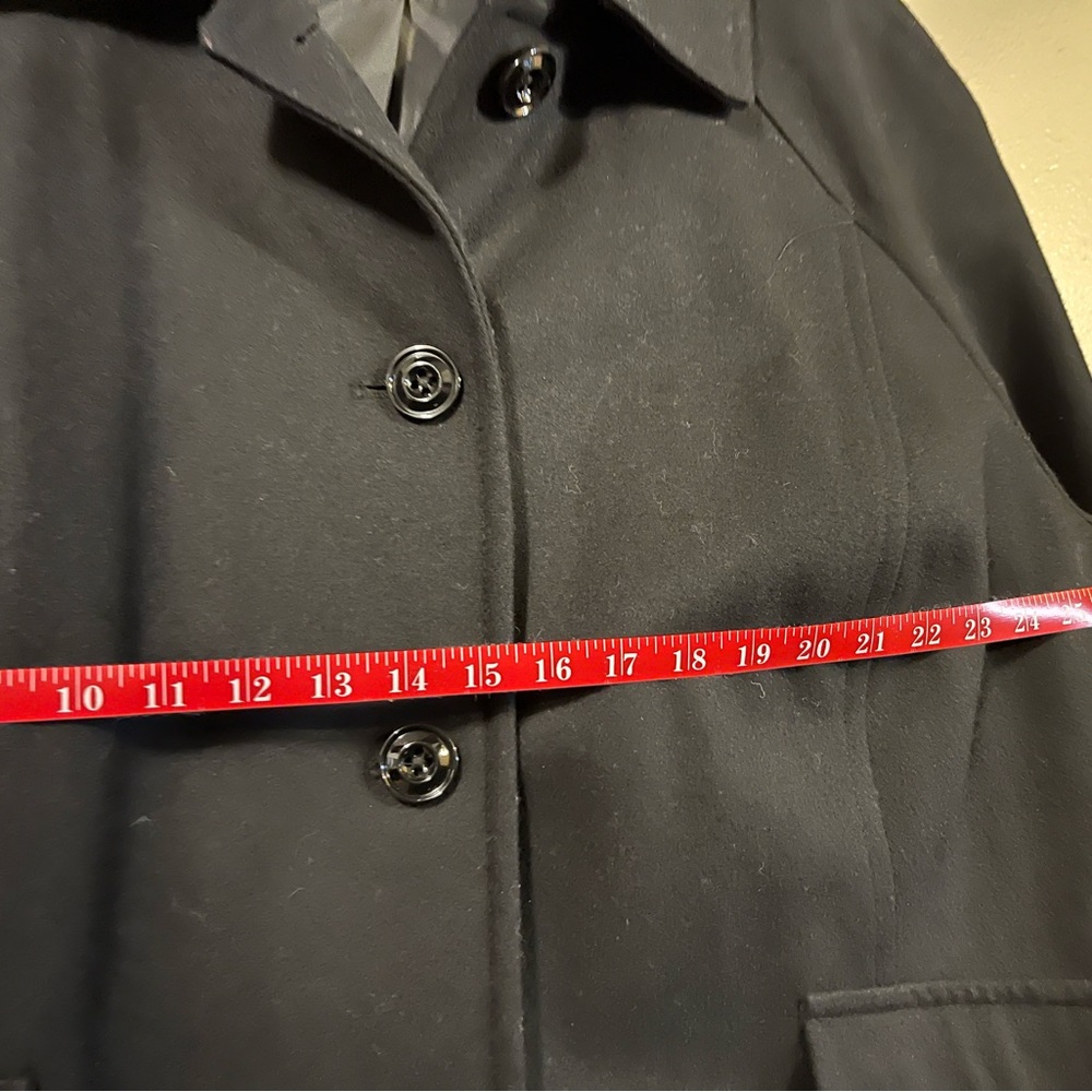 Black wool winter coat - Picture 4 of 9